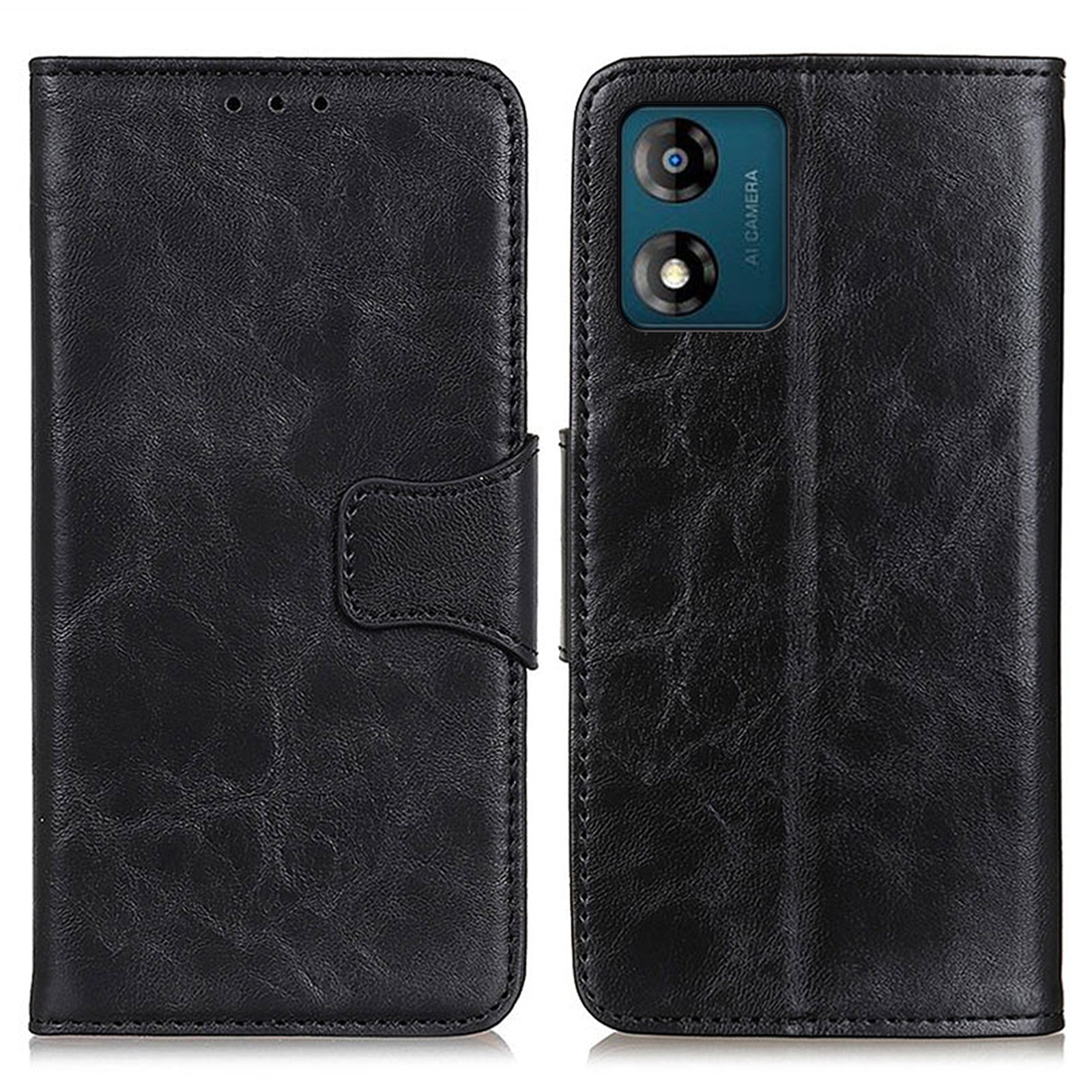 For Motorola Moto E13 4G Crazy Horse Texture Anti-scratch Protective Phone Case with Wallet Stand Split Leather Phone Cover For Motorola Moto E13 4G Crazy Horse Texture Anti-scratch Protective Phone Case with Wallet Stand Split Leather Phone Cover